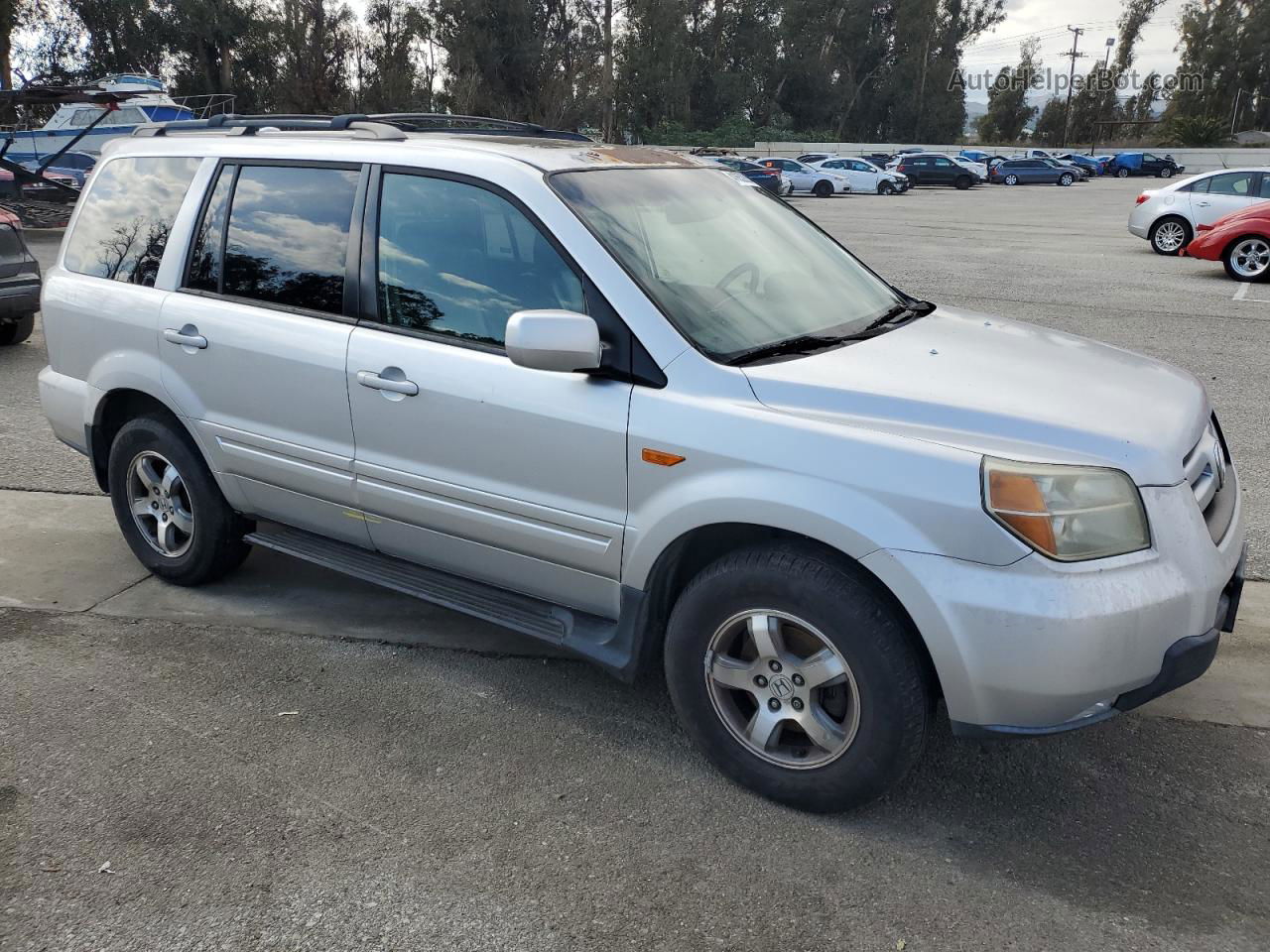 2007 Honda Pilot Exl Silver vin: 5FNYF28507B019253