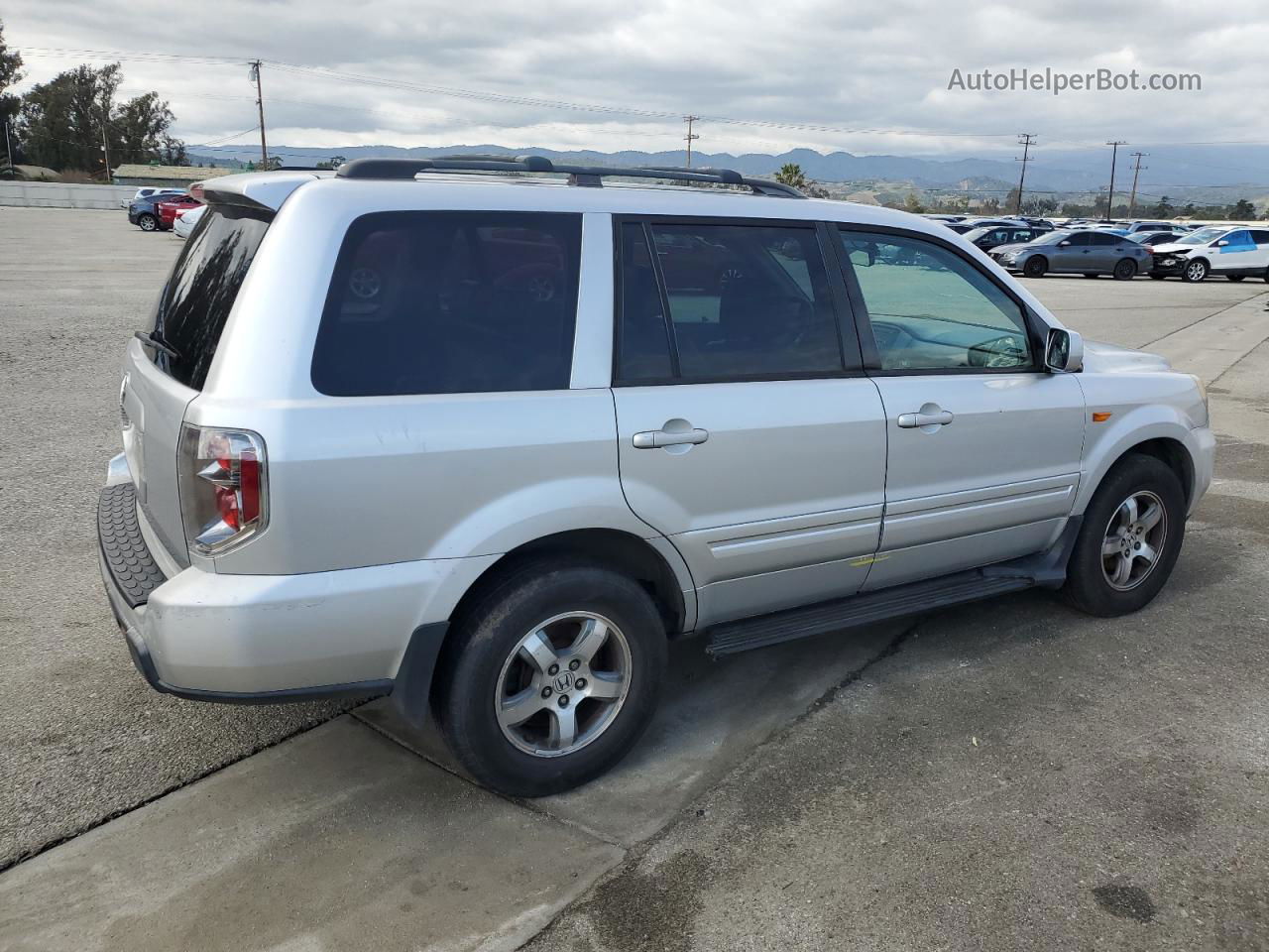 2007 Honda Pilot Exl Silver vin: 5FNYF28507B019253