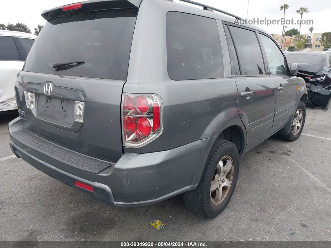 2007 Honda Pilot Ex-l Gray vin: 5FNYF28507B038272