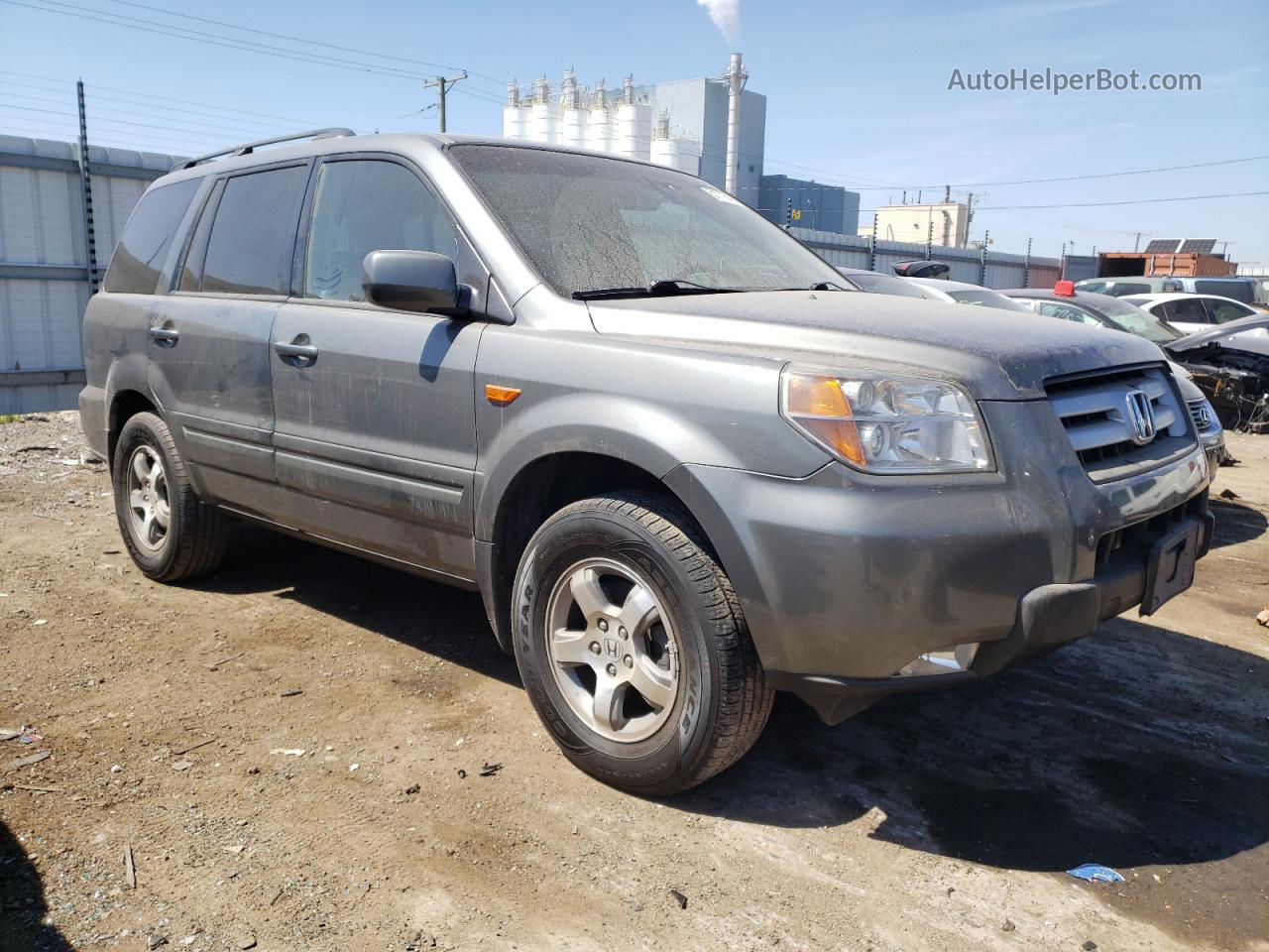 2007 Honda Pilot Exl Серый vin: 5FNYF28517B012151