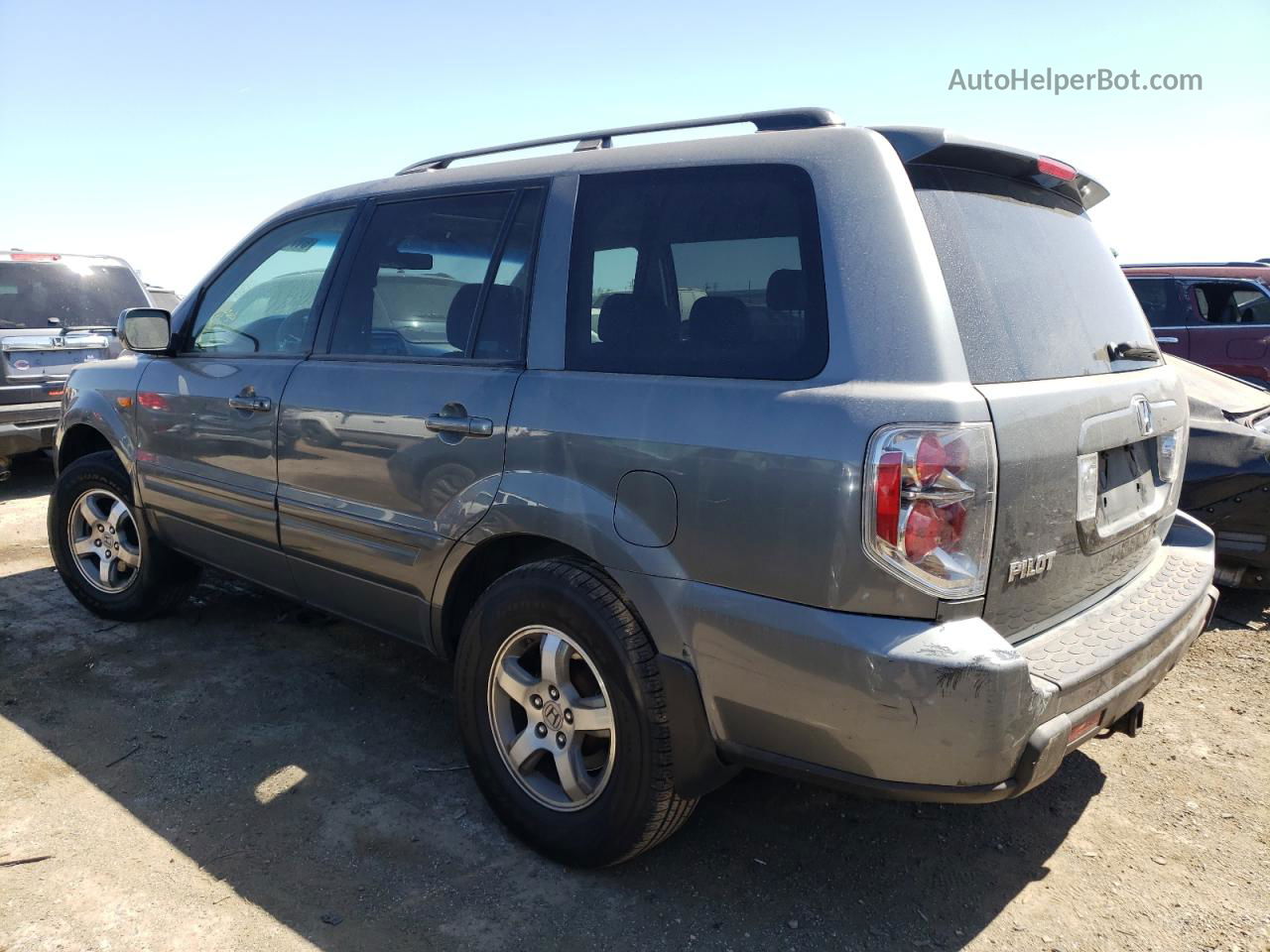 2007 Honda Pilot Exl Gray vin: 5FNYF28517B012151