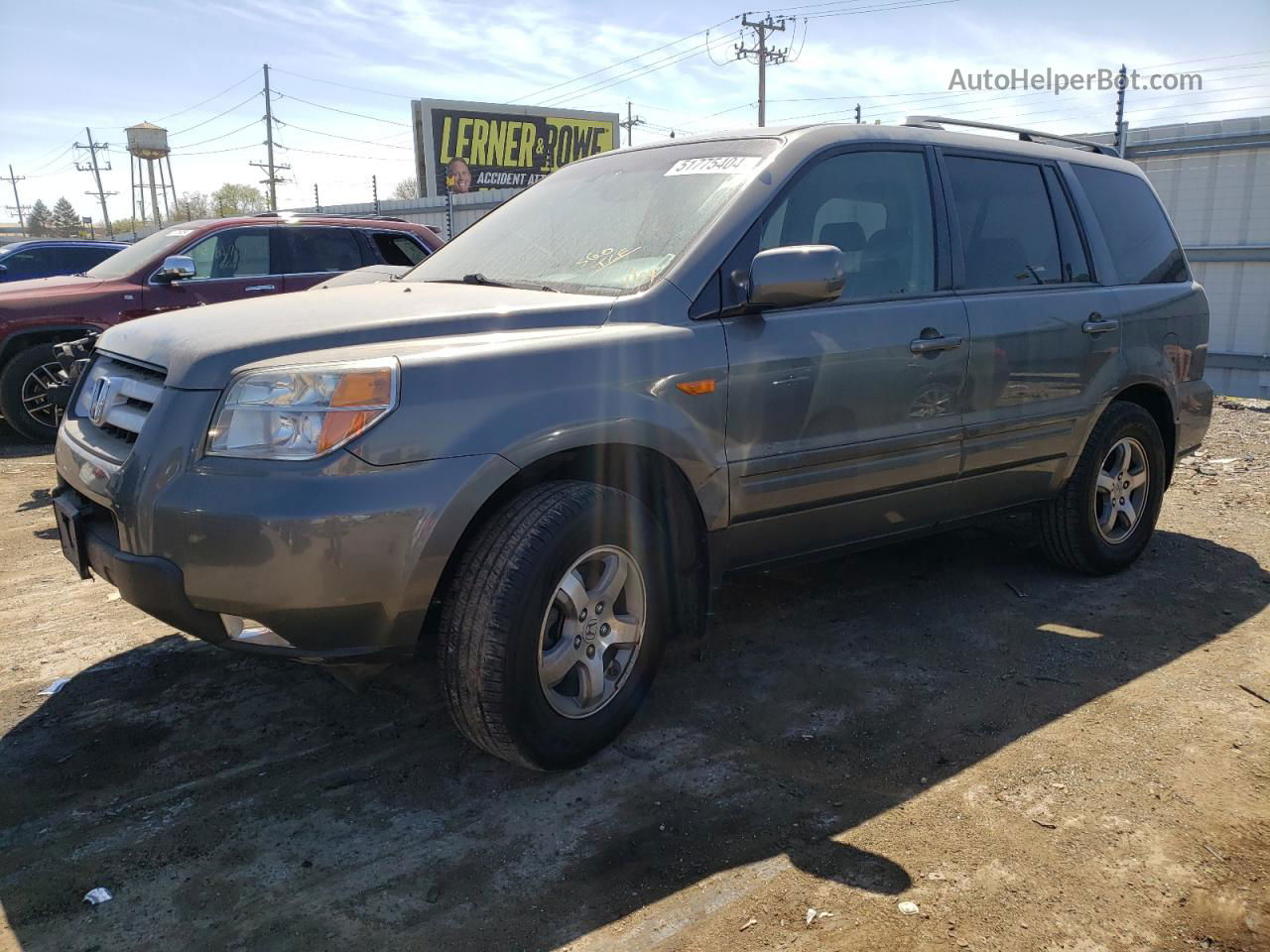 2007 Honda Pilot Exl Серый vin: 5FNYF28517B012151