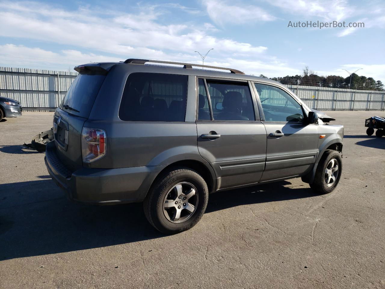 2007 Honda Pilot Exl Gray vin: 5FNYF28527B009954