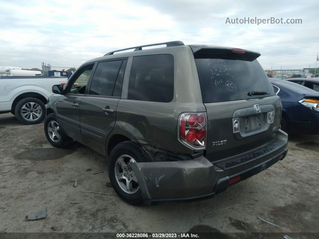 2007 Honda Pilot Ex-l Green vin: 5FNYF28527B030304