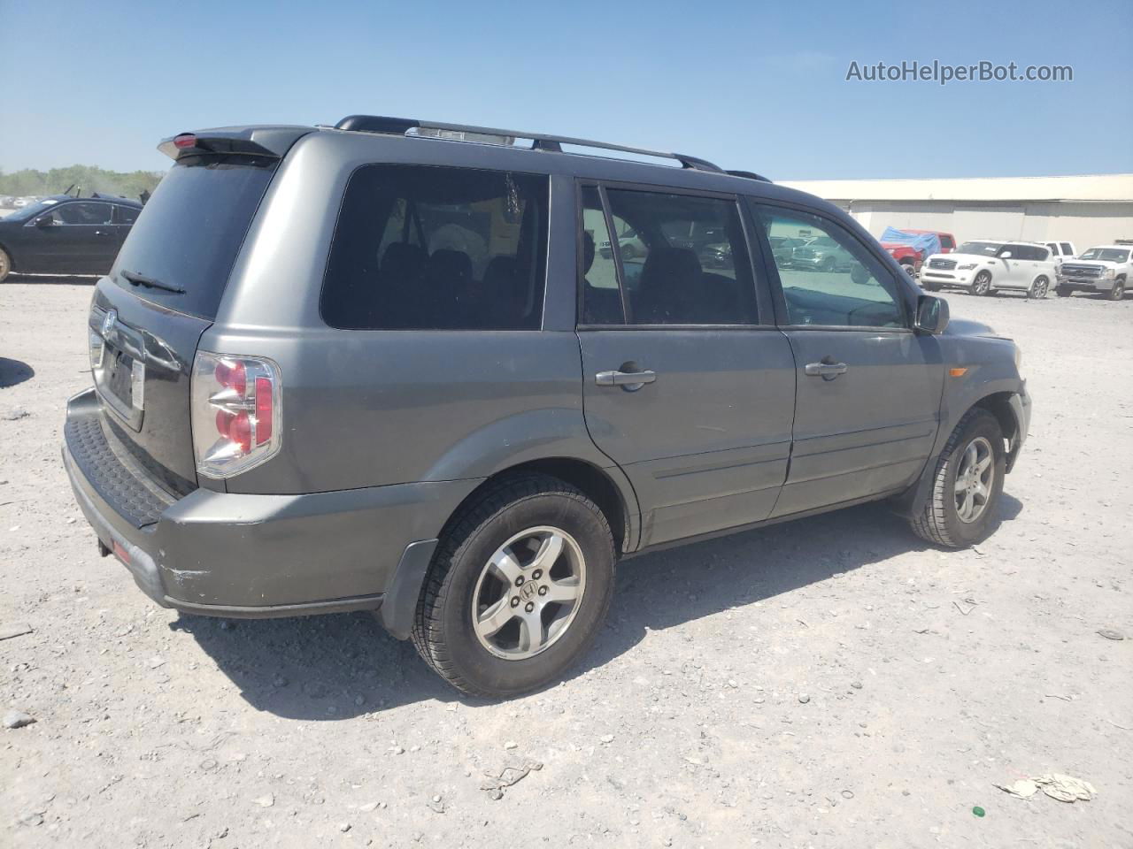 2007 Honda Pilot Exl Gray vin: 5FNYF28537B028528