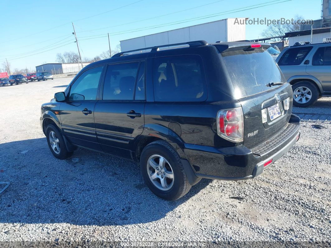 2007 Honda Pilot Ex-l Black vin: 5FNYF28547B011043