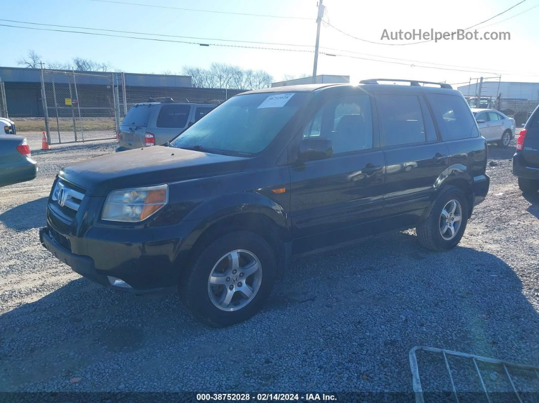 2007 Honda Pilot Ex-l Black vin: 5FNYF28547B011043