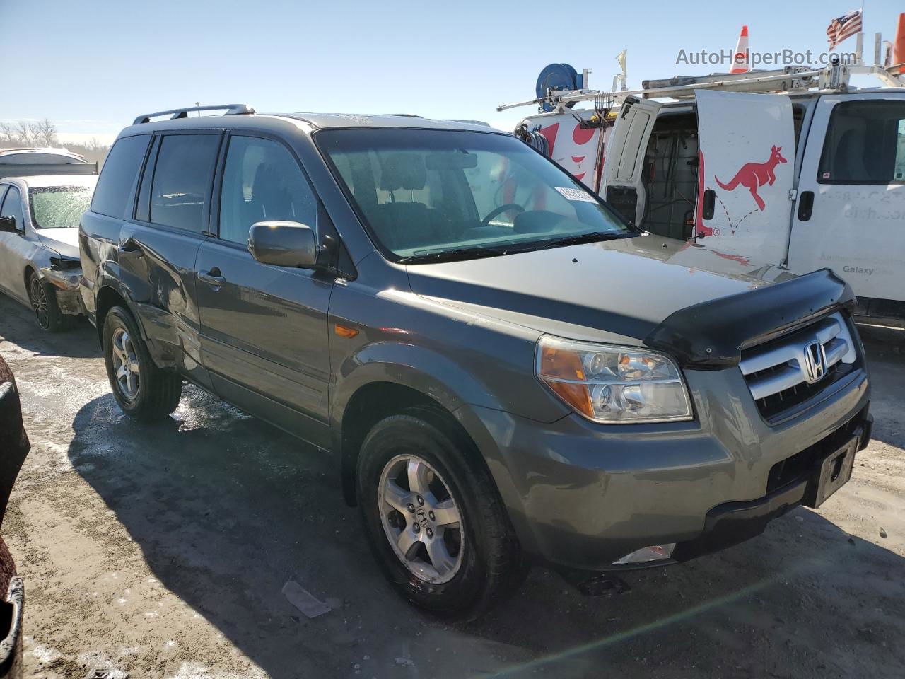 2007 Honda Pilot Exl Silver vin: 5FNYF28547B039800