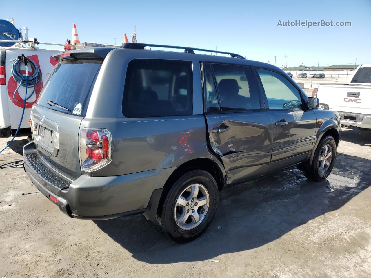 2007 Honda Pilot Exl Silver vin: 5FNYF28547B039800