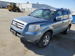 2007 Honda Pilot Exl Blue vin: 5FNYF28557B031897