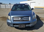 2007 Honda Pilot Exl Blue vin: 5FNYF28557B031897