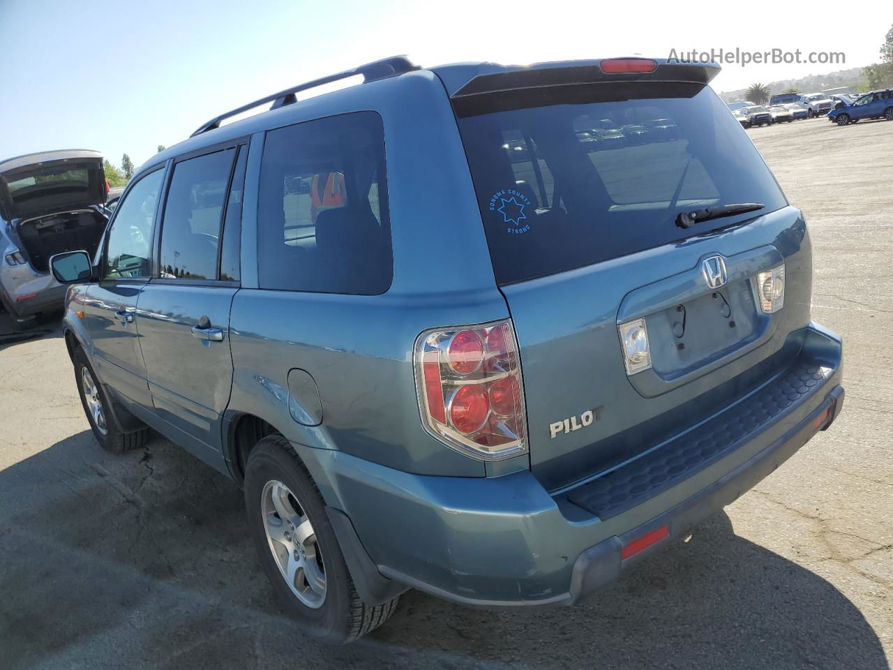 2007 Honda Pilot Exl Blue vin: 5FNYF28557B031897