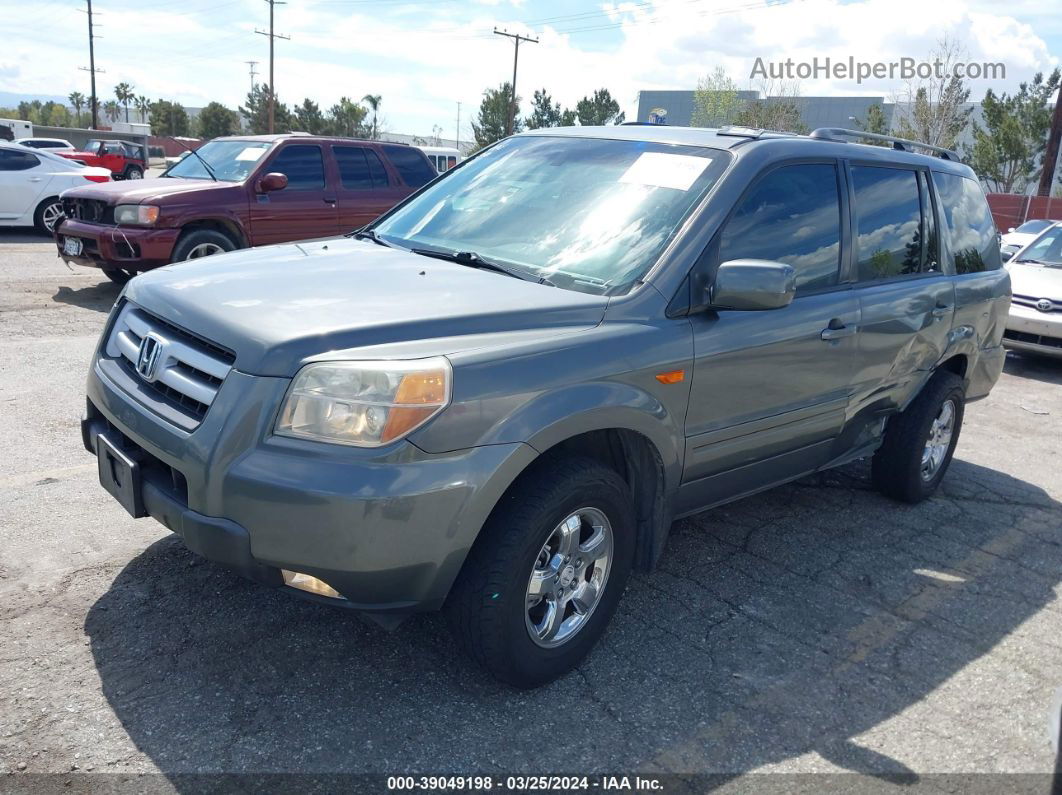 2007 Honda Pilot Ex-l Gray vin: 5FNYF28567B034792