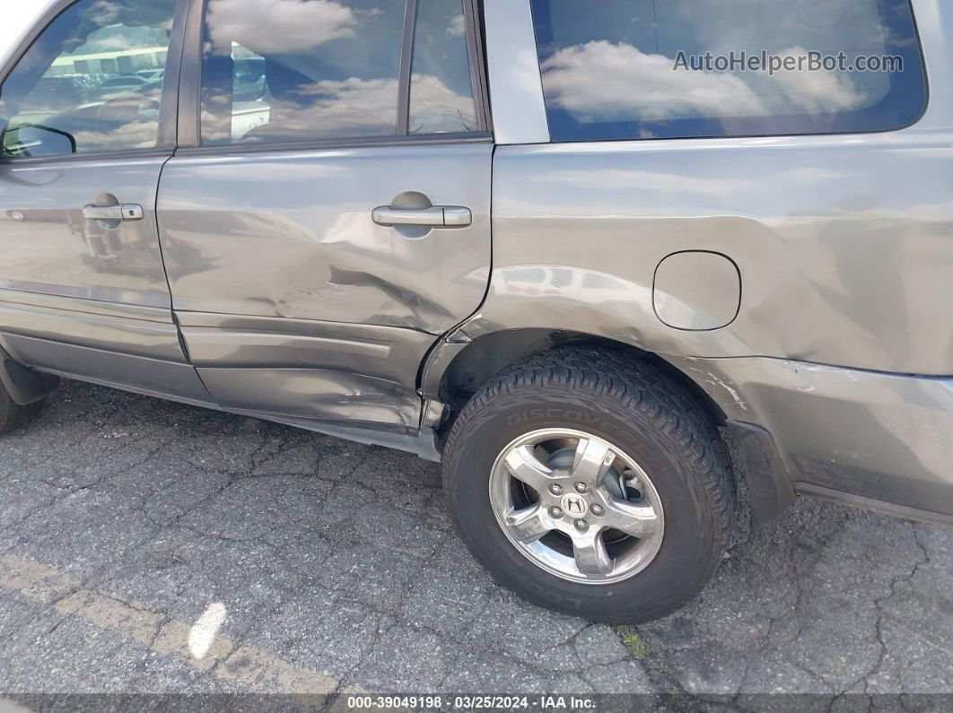 2007 Honda Pilot Ex-l Gray vin: 5FNYF28567B034792