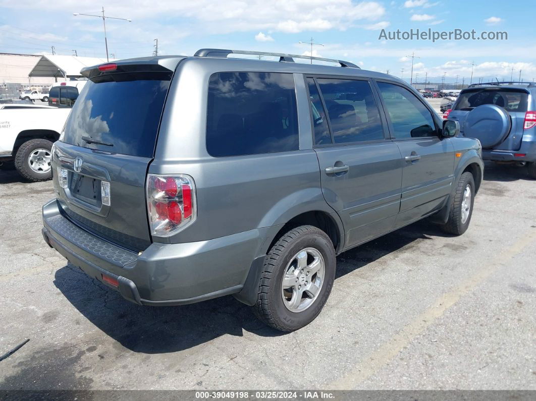 2007 Honda Pilot Ex-l Gray vin: 5FNYF28567B034792