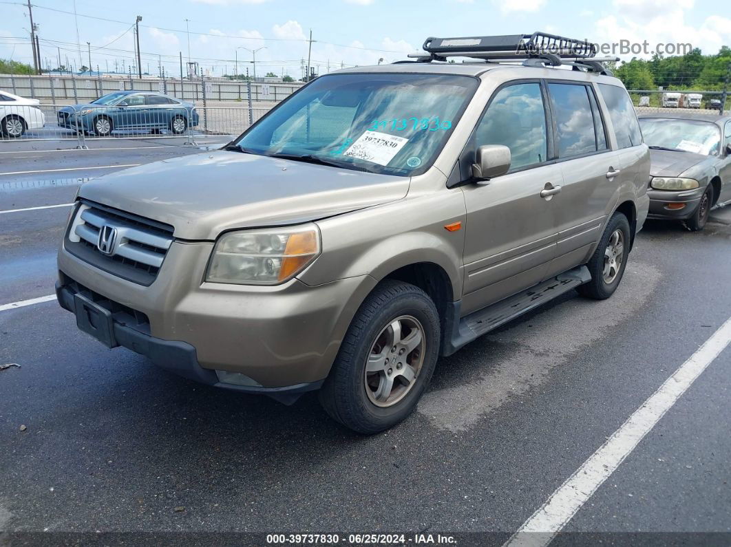 2007 Honda Pilot Ex-l Gold vin: 5FNYF28577B006130