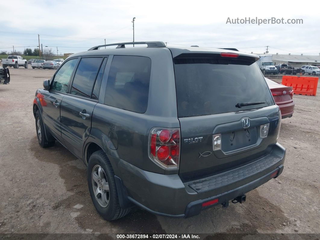 2007 Honda Pilot Ex-l Gray vin: 5FNYF28577B039418