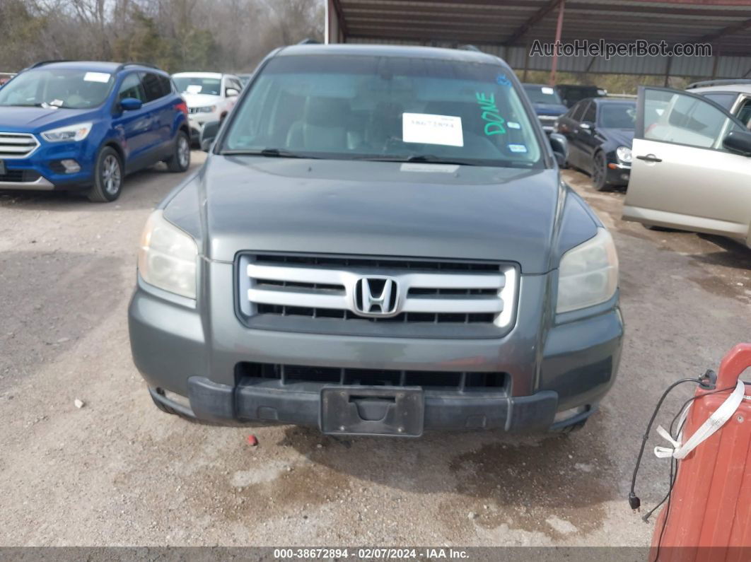 2007 Honda Pilot Ex-l Gray vin: 5FNYF28577B039418