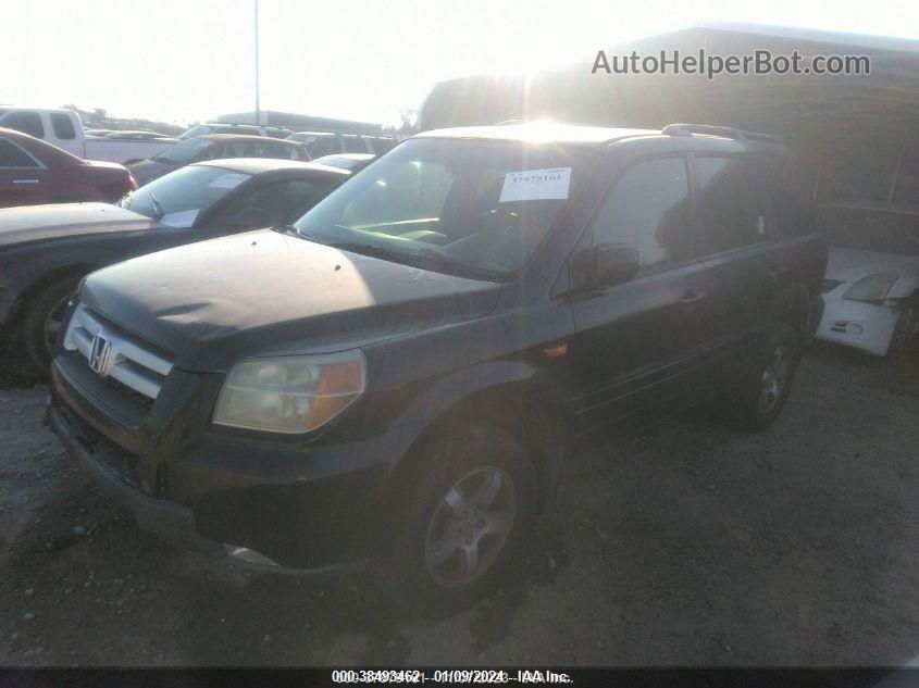 2007 Honda Pilot Ex-l Black vin: 5FNYF28577B039726