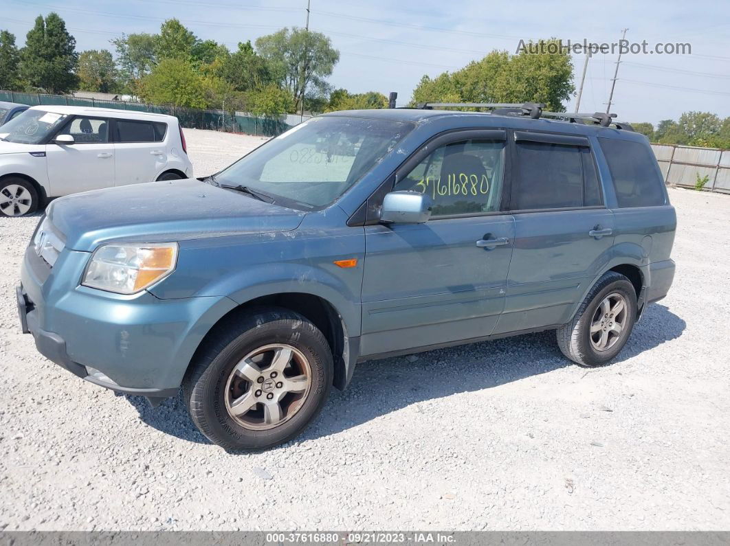 2007 Honda Pilot Ex-l Синий vin: 5FNYF28587B005150