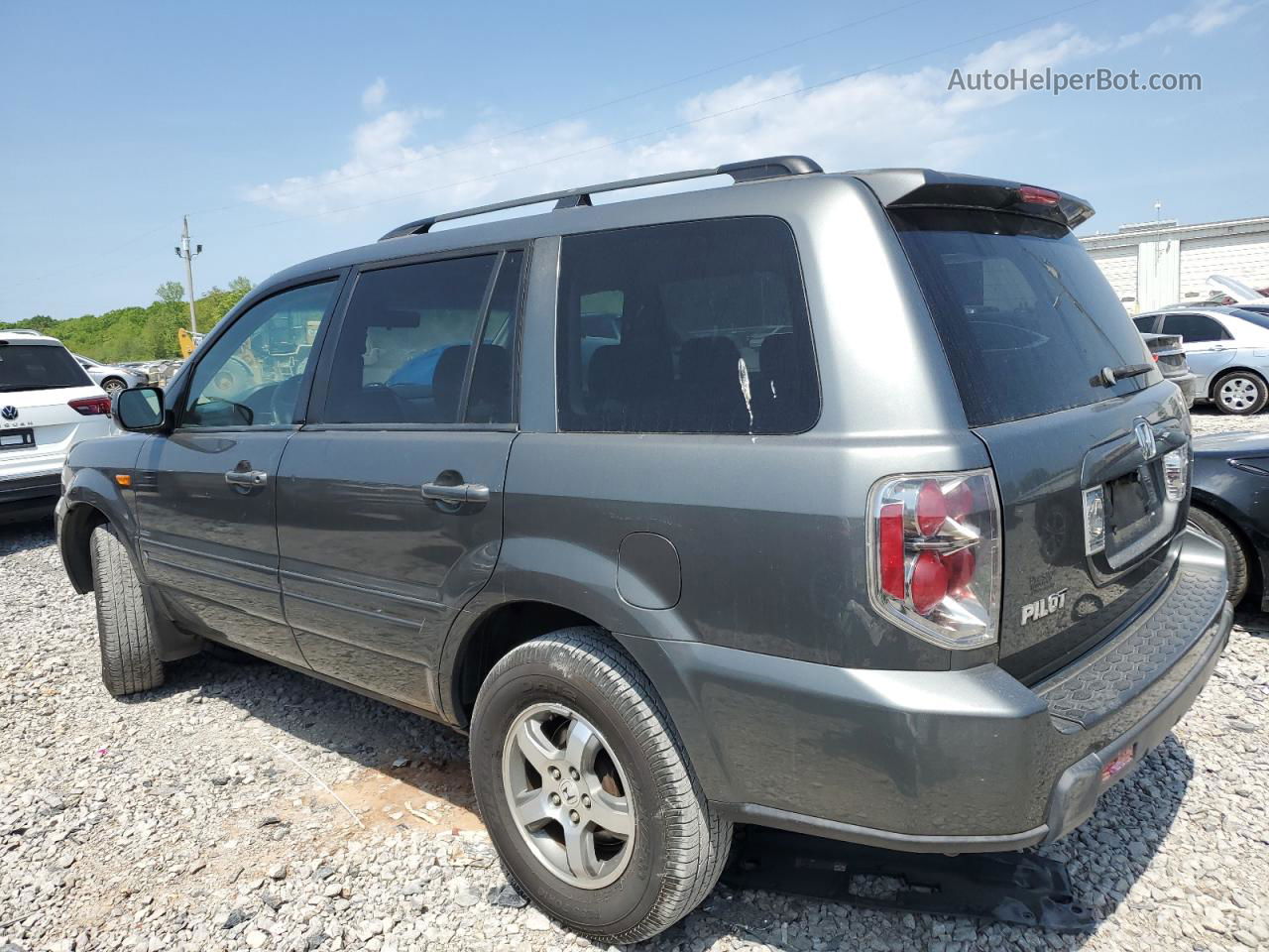 2007 Honda Pilot Exl Gray vin: 5FNYF28587B026175