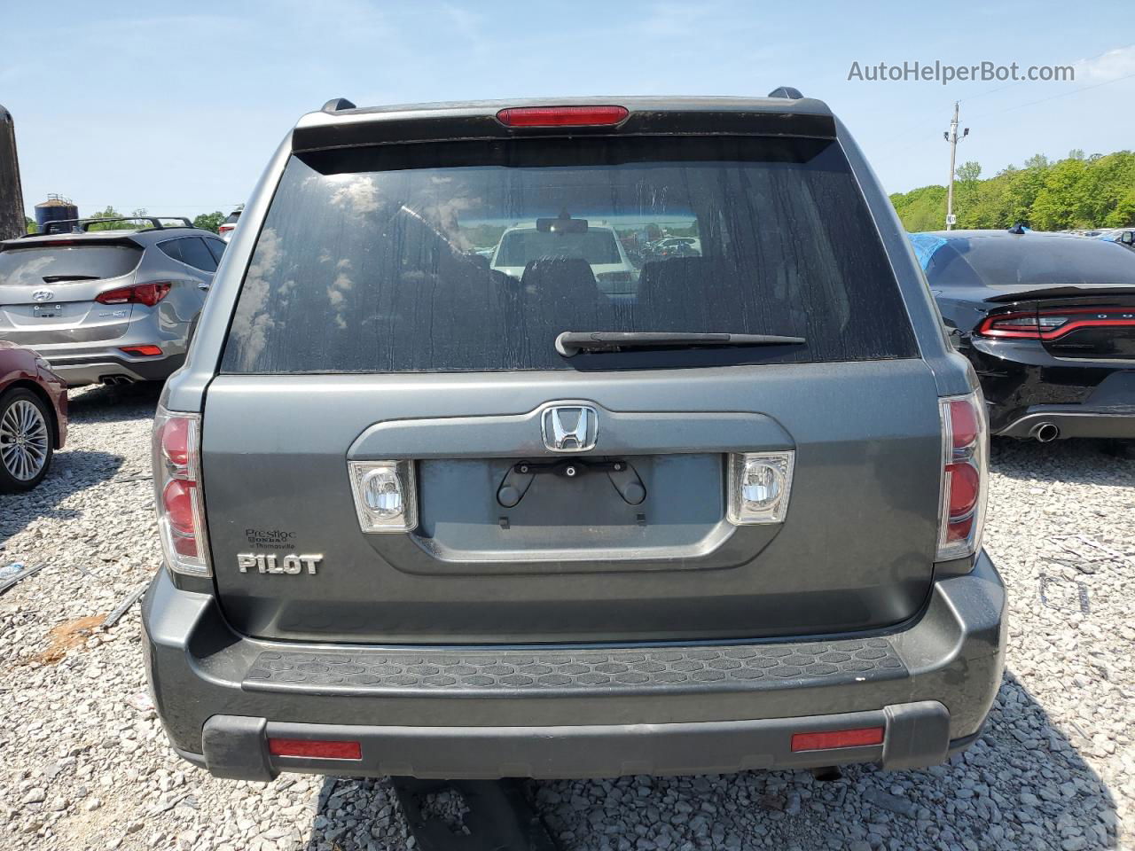 2007 Honda Pilot Exl Gray vin: 5FNYF28587B026175