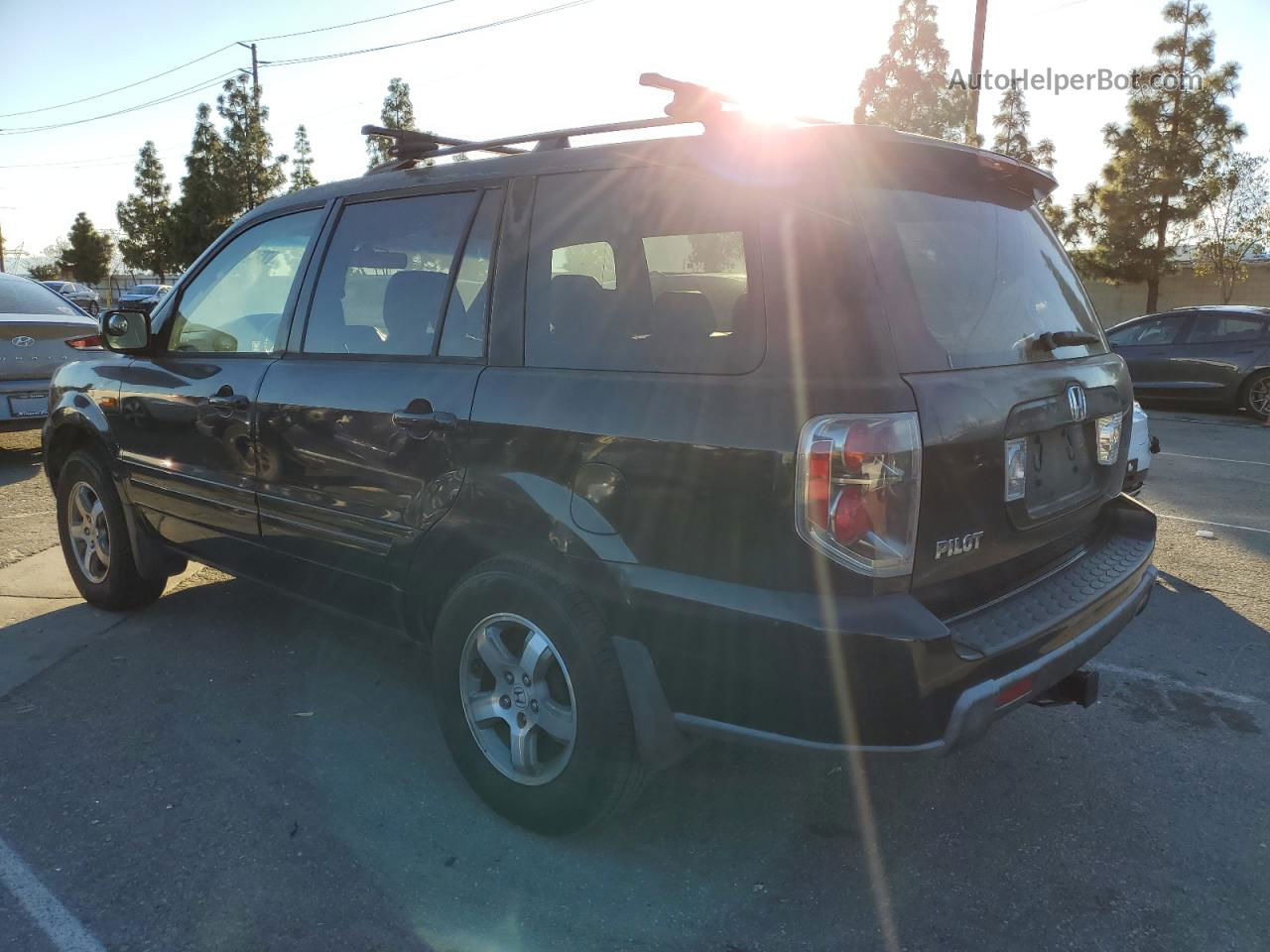 2007 Honda Pilot Exl Black vin: 5FNYF28587B037452