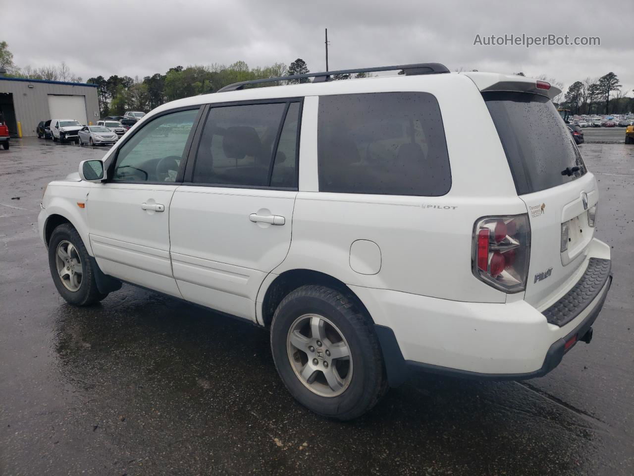 2007 Honda Pilot Exl White vin: 5FNYF28597B010020