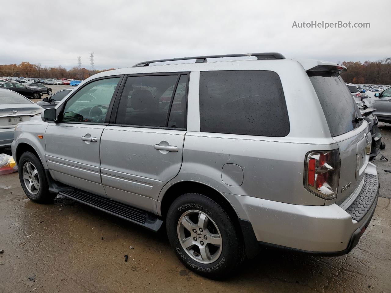 2007 Honda Pilot Exl Silver vin: 5FNYF28597B014777