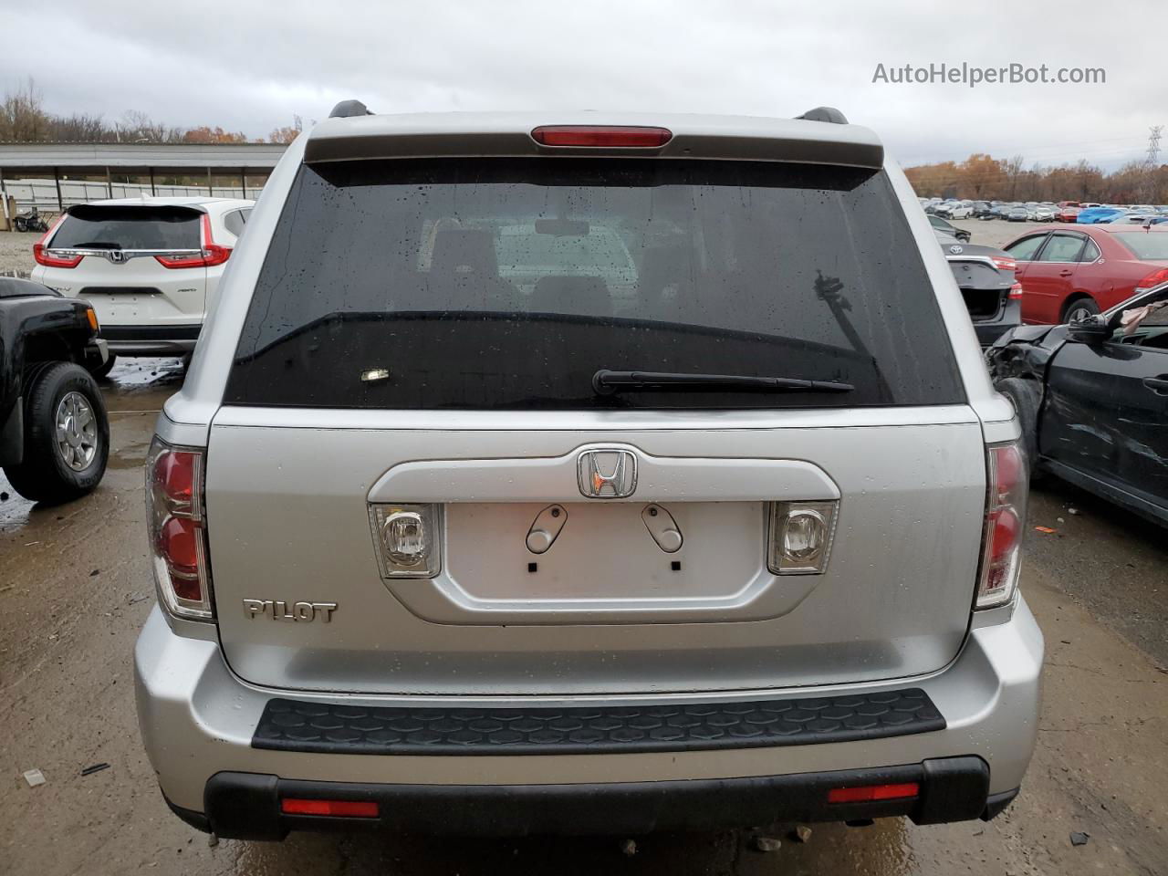 2007 Honda Pilot Exl Silver vin: 5FNYF28597B014777