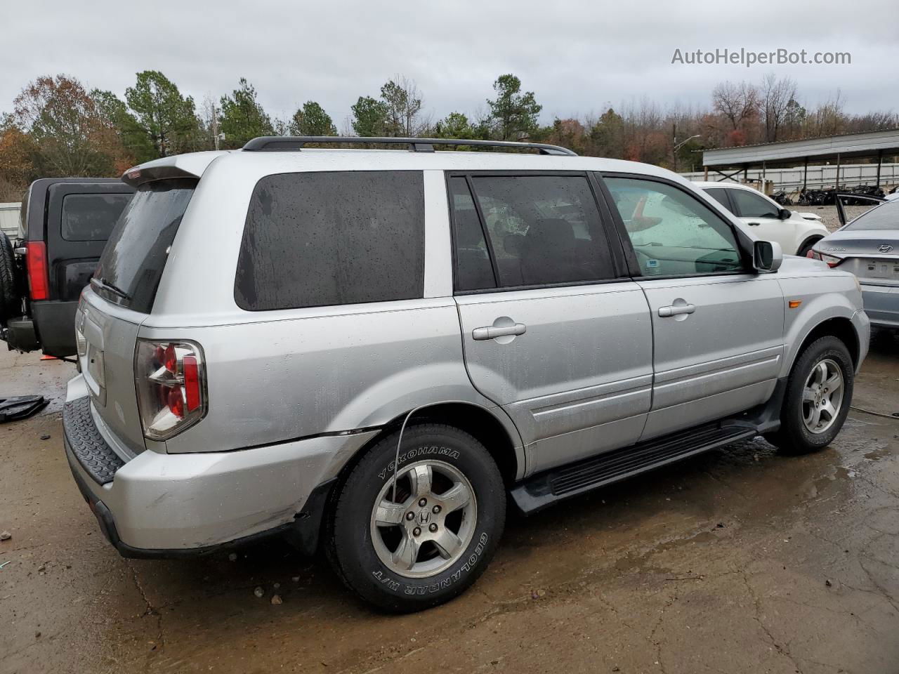 2007 Honda Pilot Exl Silver vin: 5FNYF28597B014777