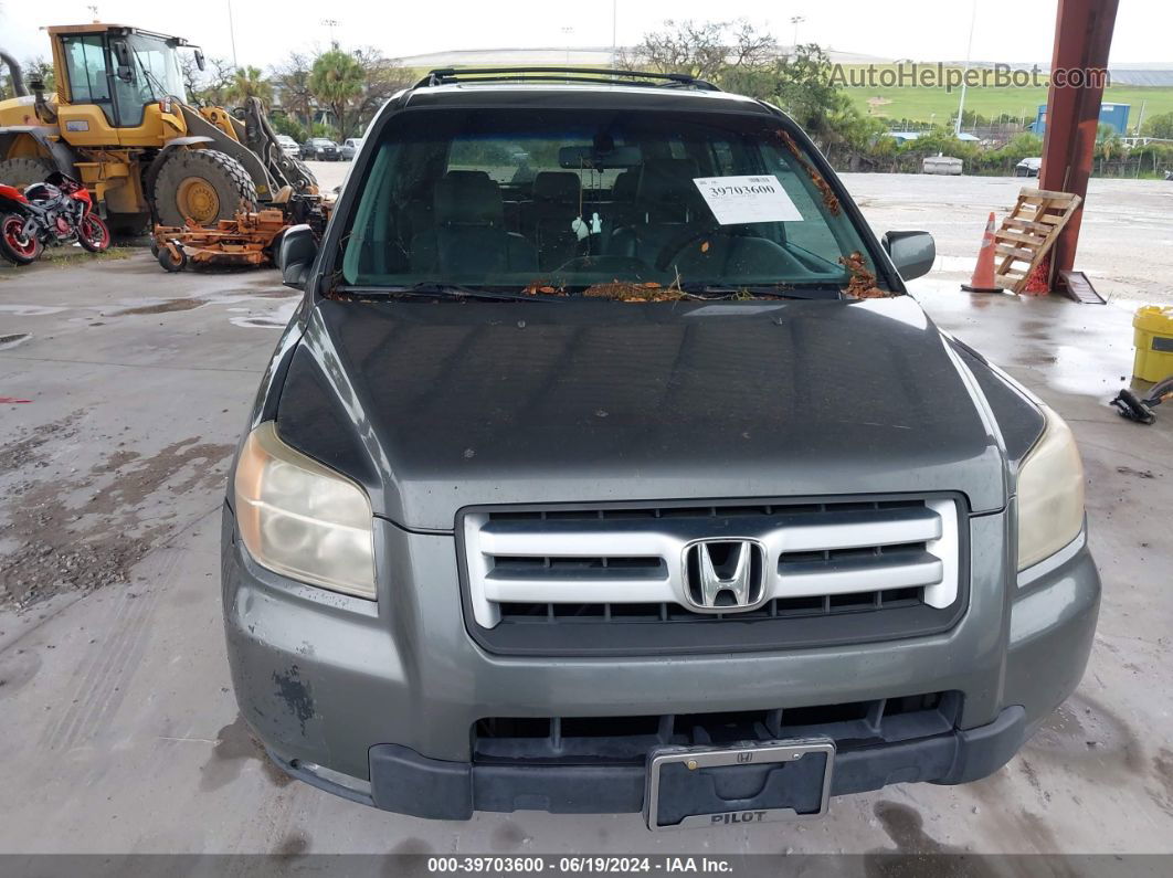 2007 Honda Pilot Ex-l Gray vin: 5FNYF285X7B012181