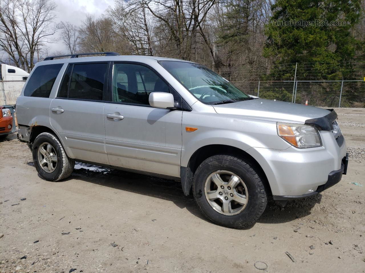 2007 Honda Pilot Exl Silver vin: 5FNYF285X7B023634