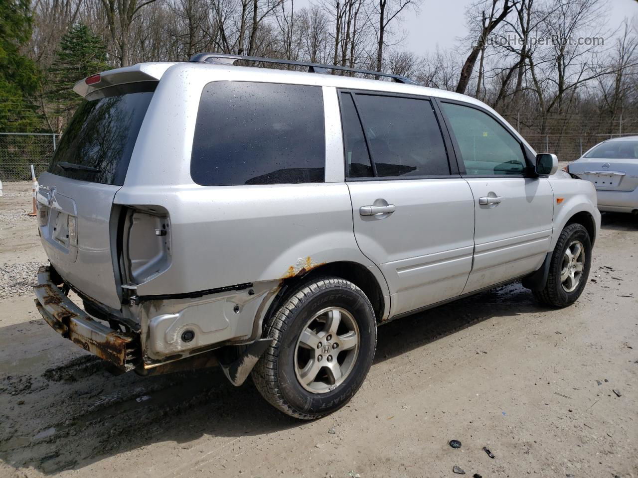 2007 Honda Pilot Exl Silver vin: 5FNYF285X7B023634