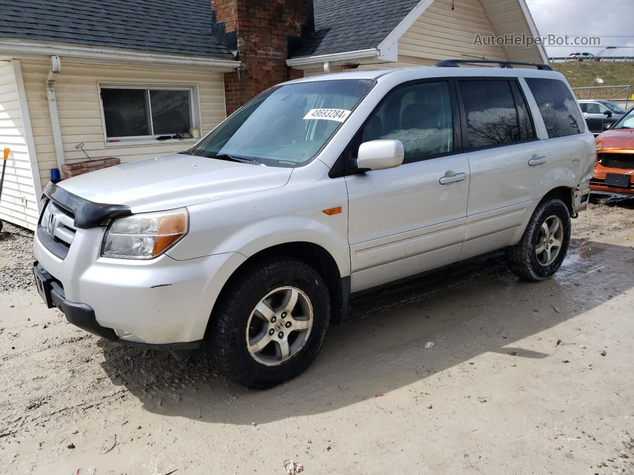 2007 Honda Pilot Exl Серебряный vin: 5FNYF285X7B023634