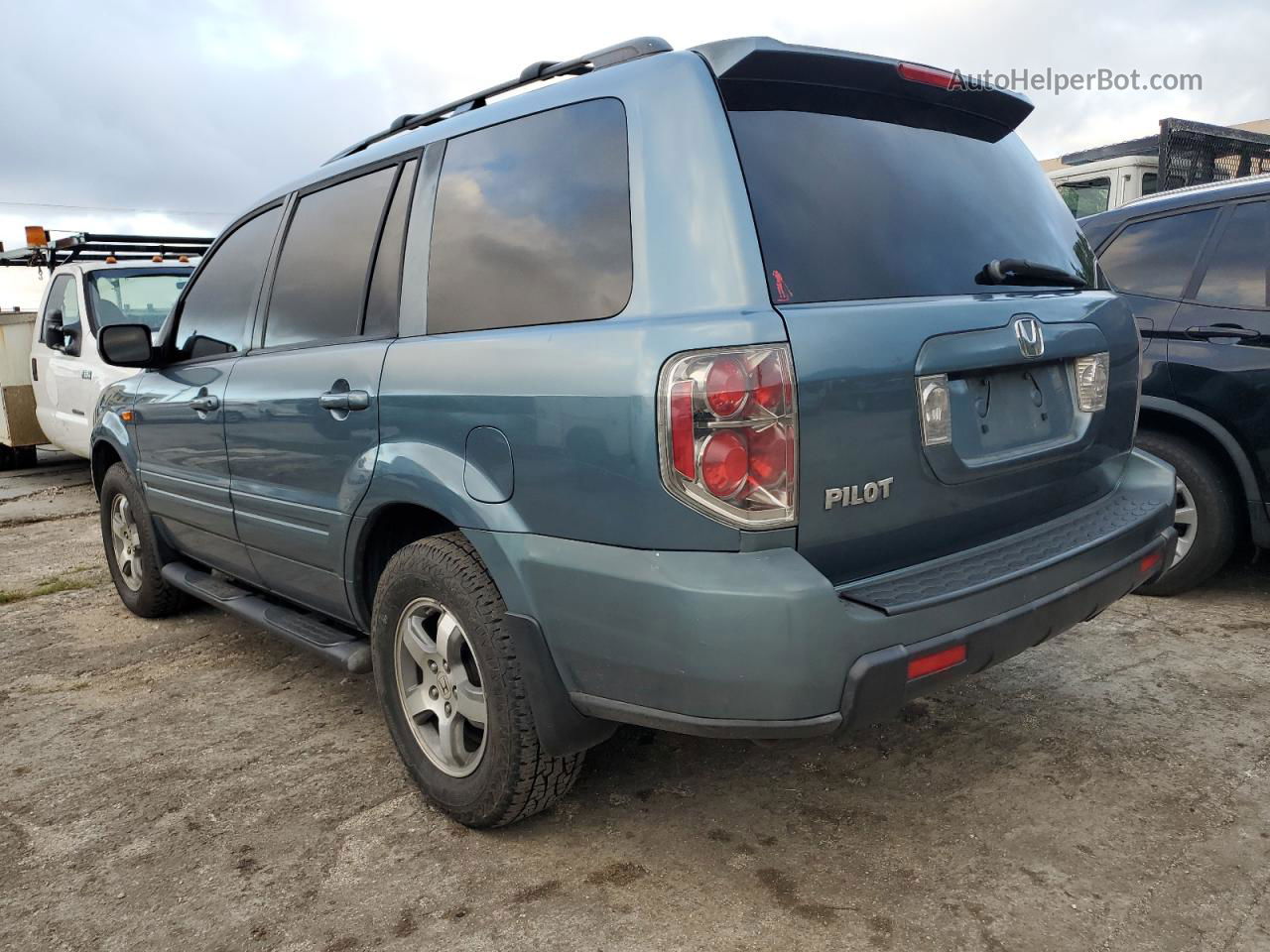 2007 Honda Pilot Exl Teal vin: 5FNYF285X7B027568