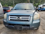 2007 Honda Pilot Exl Teal vin: 5FNYF285X7B027568