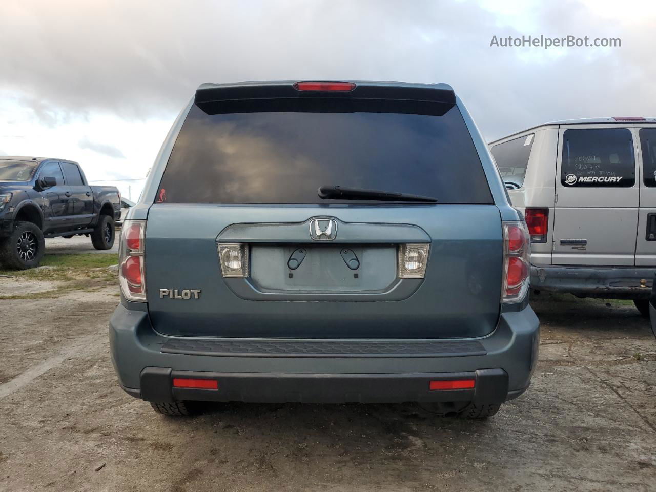 2007 Honda Pilot Exl Teal vin: 5FNYF285X7B027568