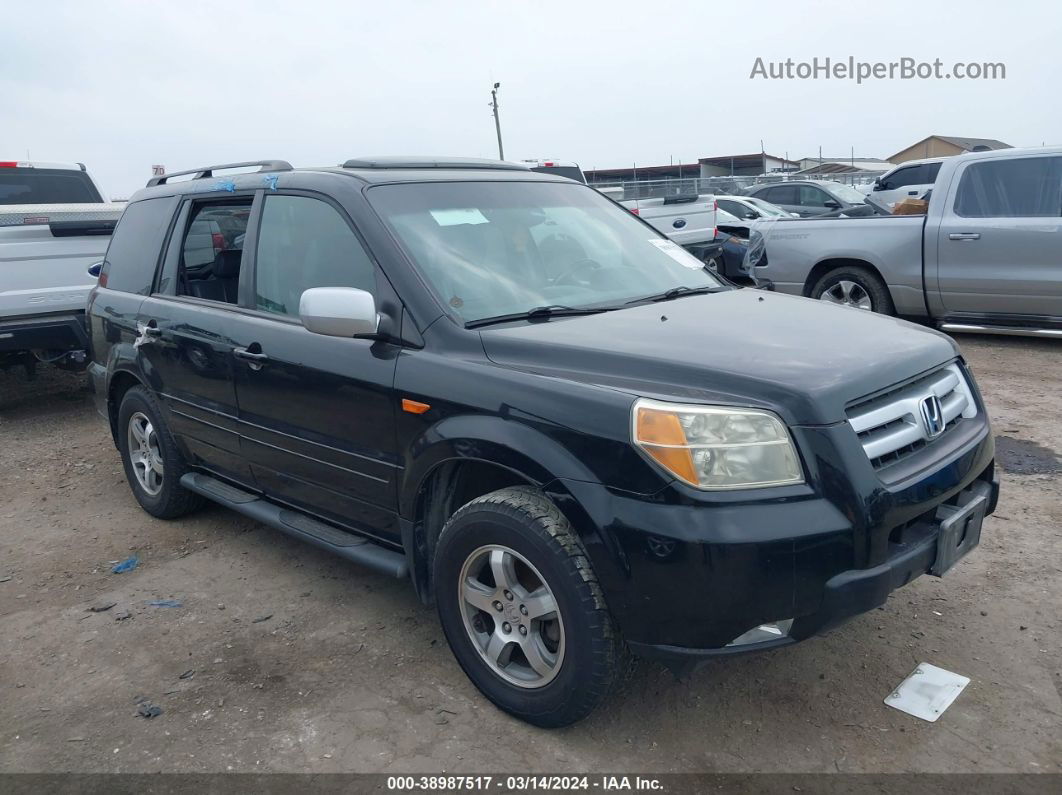 2007 Honda Pilot Ex-l Black vin: 5FNYF285X7B033175