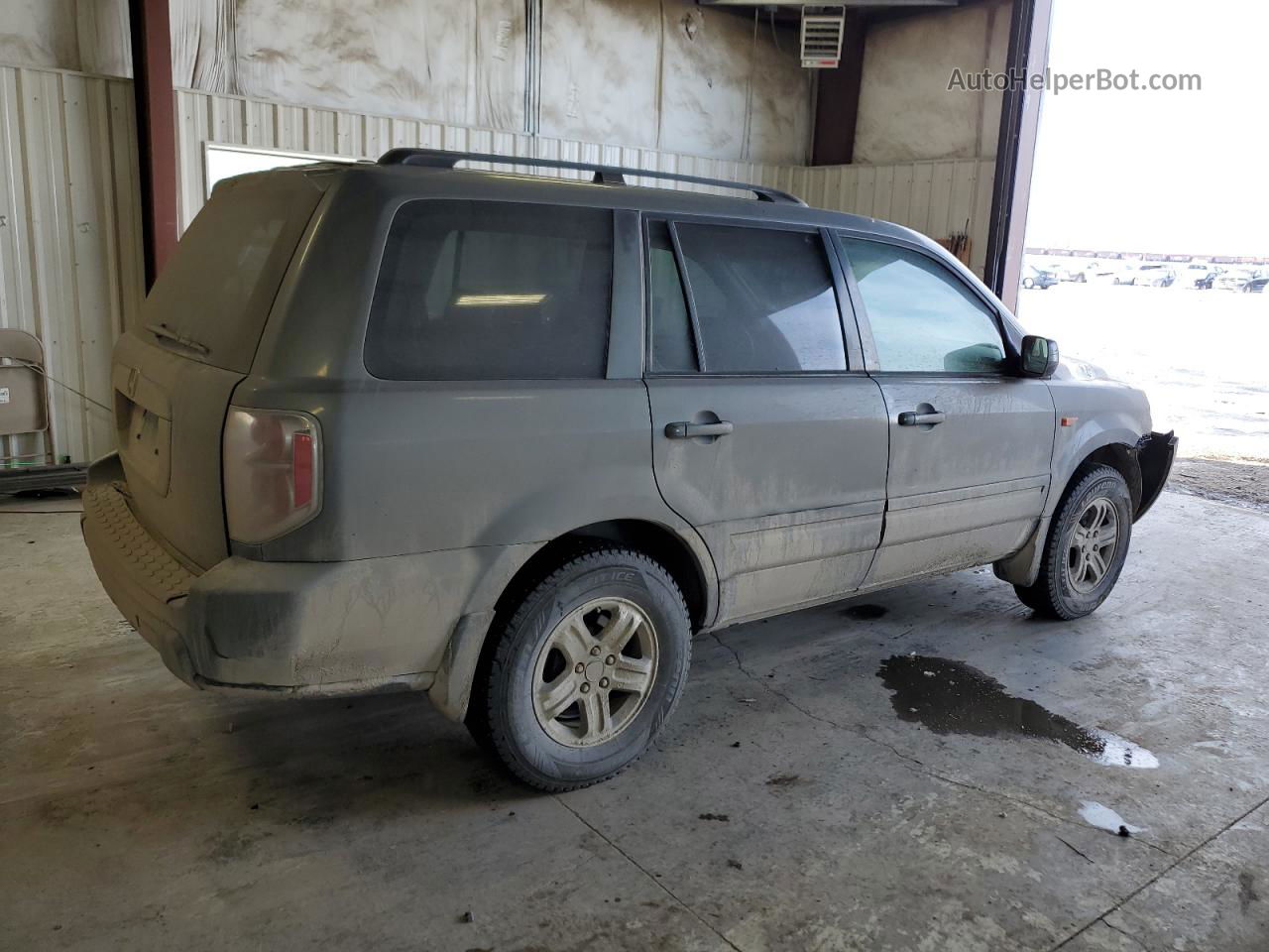 2007 Honda Pilot Exl Gray vin: 5FNYF28637B006764