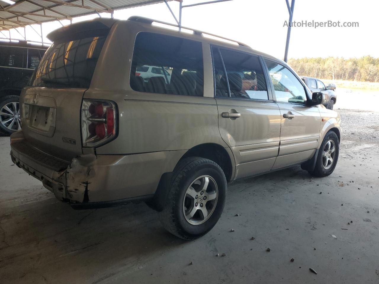 2007 Honda Pilot Exl Золотой vin: 5FNYF28647B000472