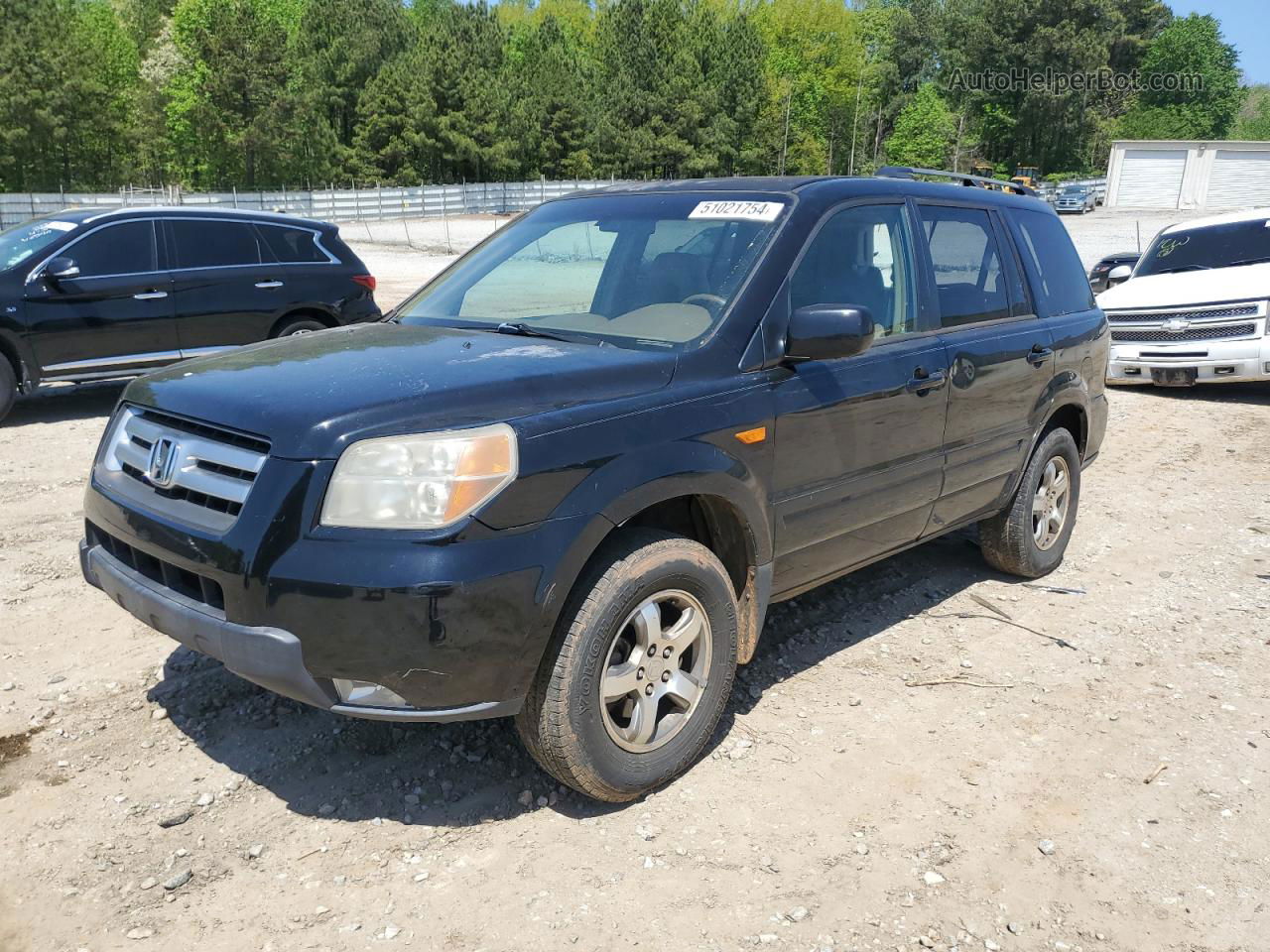 2007 Honda Pilot Exl Black vin: 5FNYF28647B023217