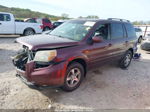 2007 Honda Pilot Ex-l Бордовый vin: 5FNYF28667B025762