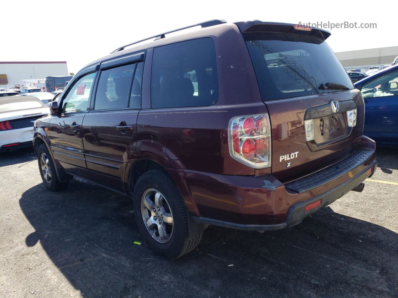 2007 Honda Pilot Exl Коричневый vin: 5FNYF28687B024516