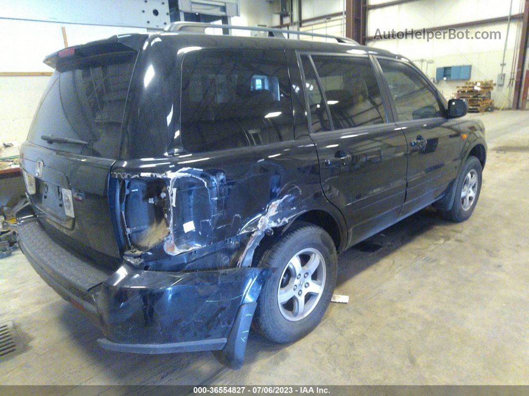 2007 Honda Pilot Ex-l Black vin: 5FNYF28697B008261