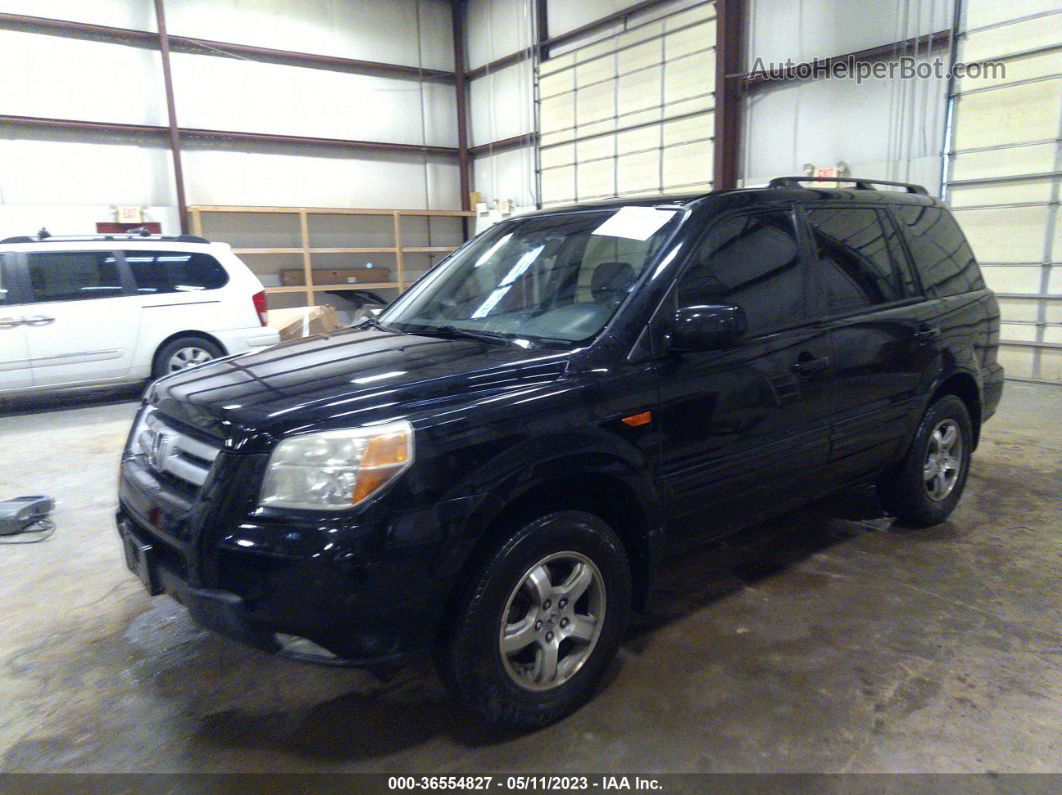 2007 Honda Pilot Ex-l Black vin: 5FNYF28697B008261