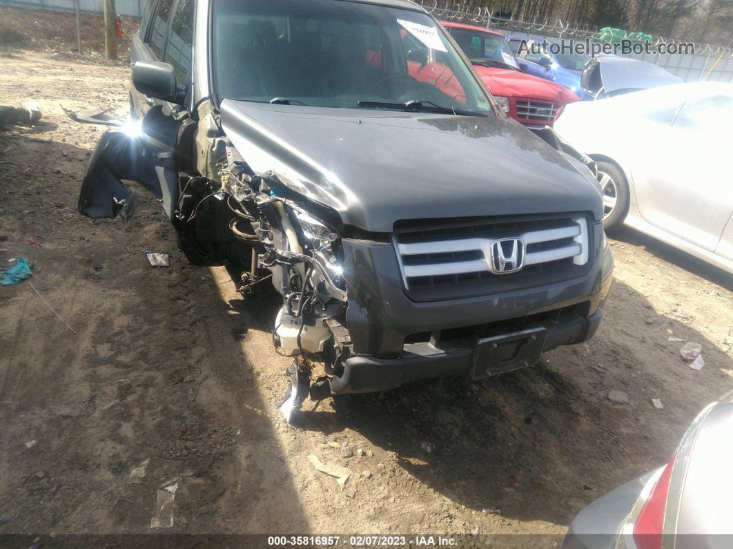 2007 Honda Pilot Ex-l Gray vin: 5FNYF286X7B004915