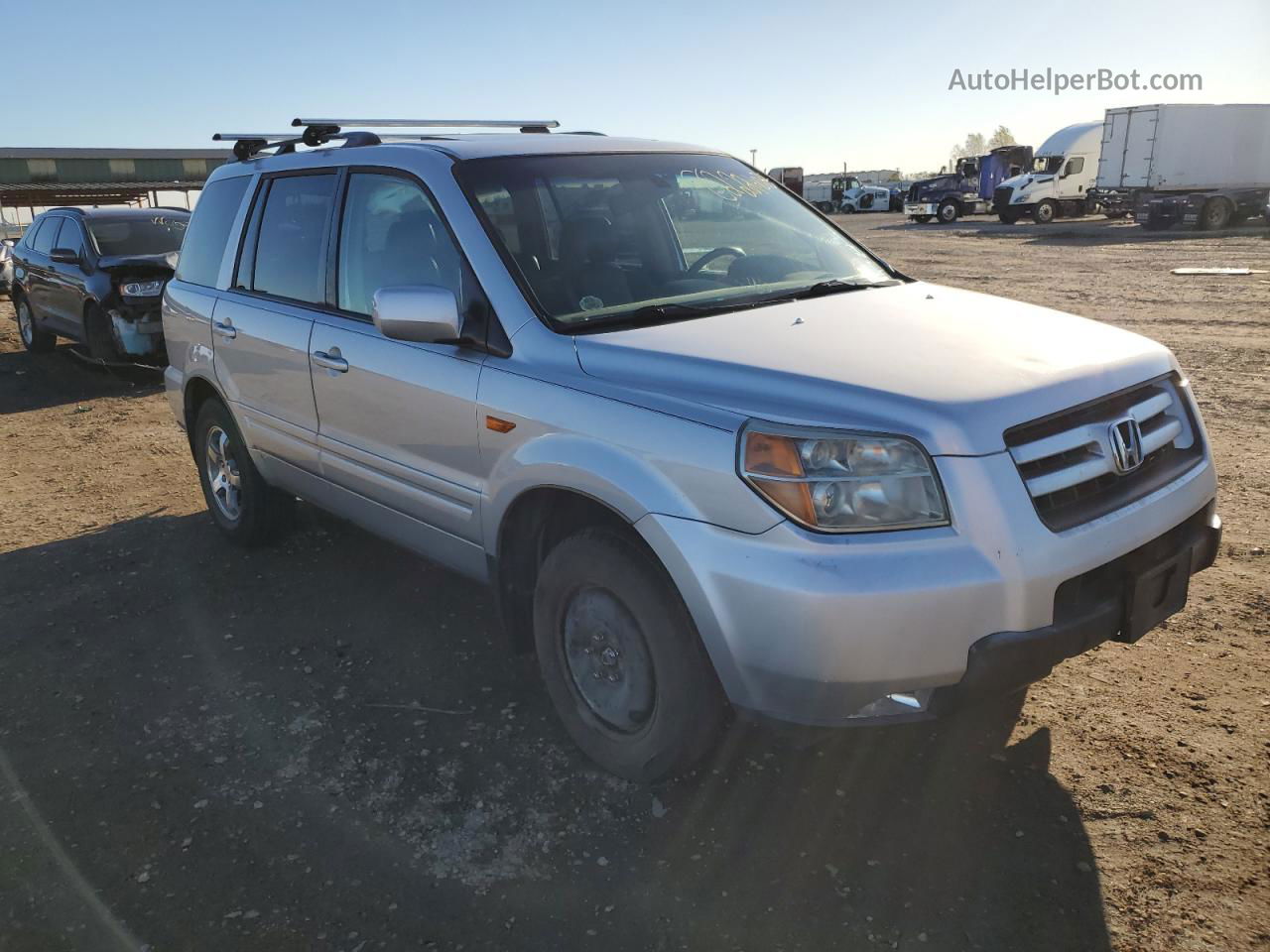 2007 Honda Pilot Exl Silver vin: 5FNYF286X7B022718