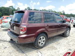 2007 Honda Pilot Exl Maroon vin: 5FNYF28717B002995