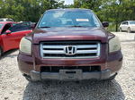 2007 Honda Pilot Exl Maroon vin: 5FNYF28717B002995